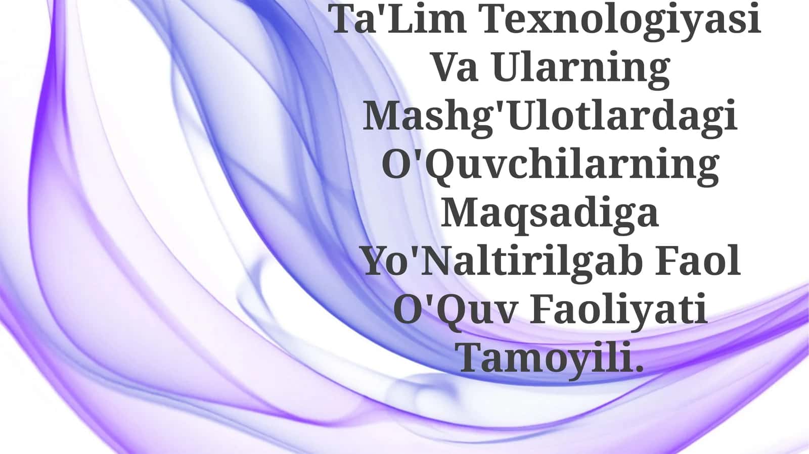 Davidov va Elkoninning Rivojlantiruvchi ta'lim texnologiyasi