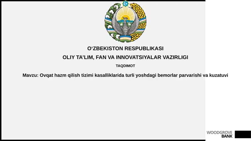 Turli yoshdagi bemorlarda ovqat hazm qilish tizimi kasalliklari
