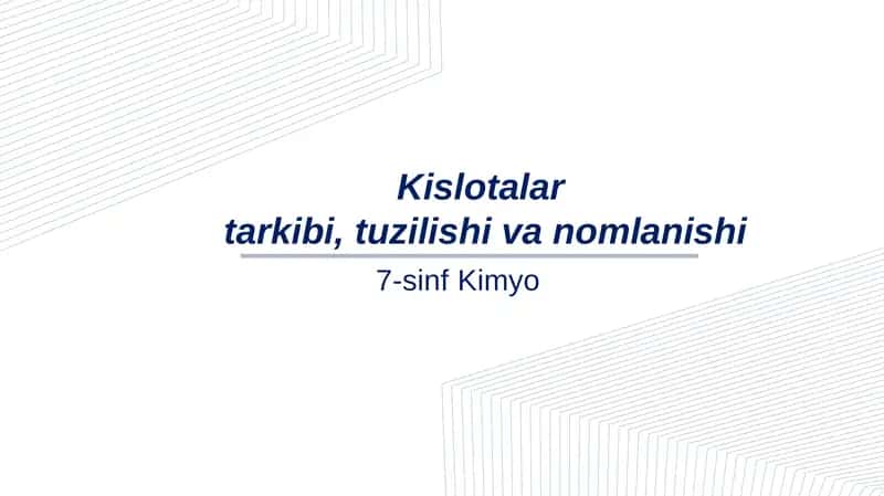 7-sinf Kimyo