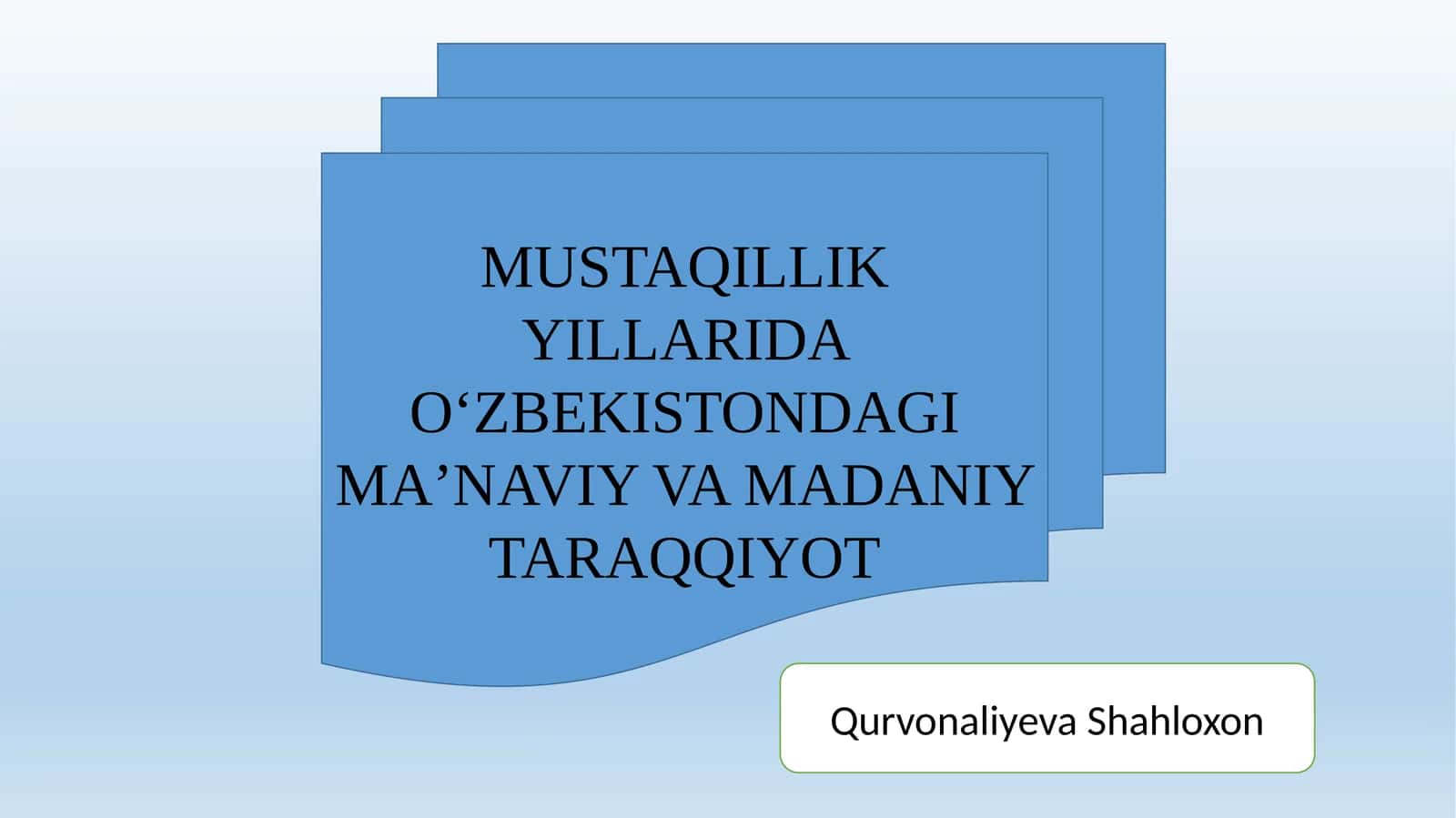 MUSTAQILLIK YILLARIDA O'ZBEKISTONDAGI MAVZIY MATNIY TARAQQIYOT