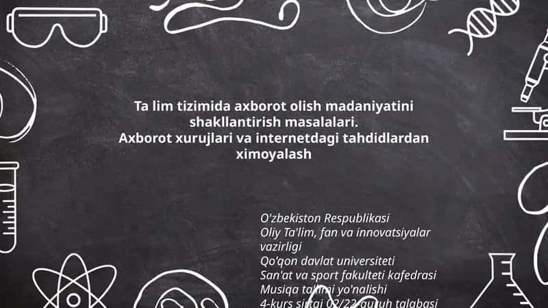 Ta'lim tizimida axborot olish madaniyati