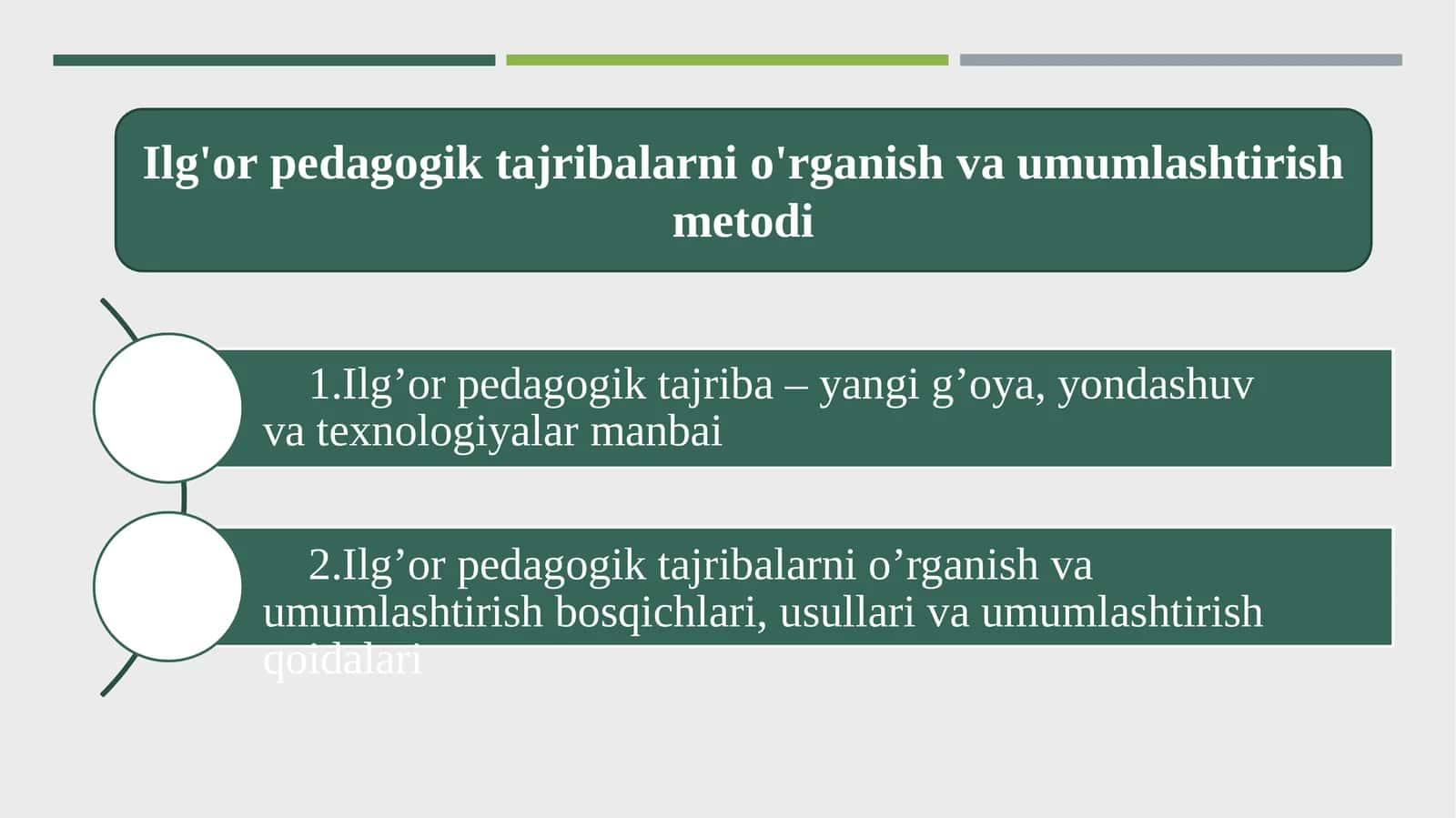 Ilg'or pedagogik tajriba – yangi g'oya, yondashuv va texnologiyalar manbai