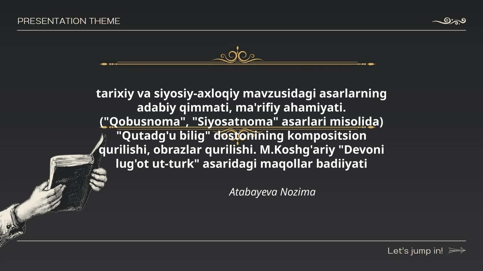 Tarixiy va siyosiy-axloqiy mavzusidagi asarlarning adabiy qimmati, ma'rifiy ahamiyati