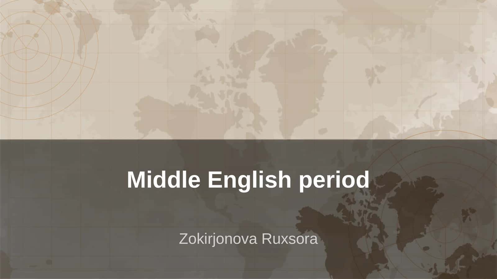 Middle English period