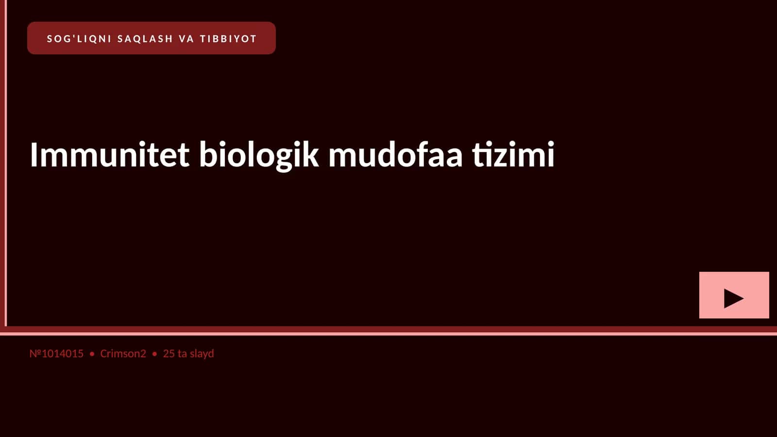 Immunitet biologik mudofaa tizimi