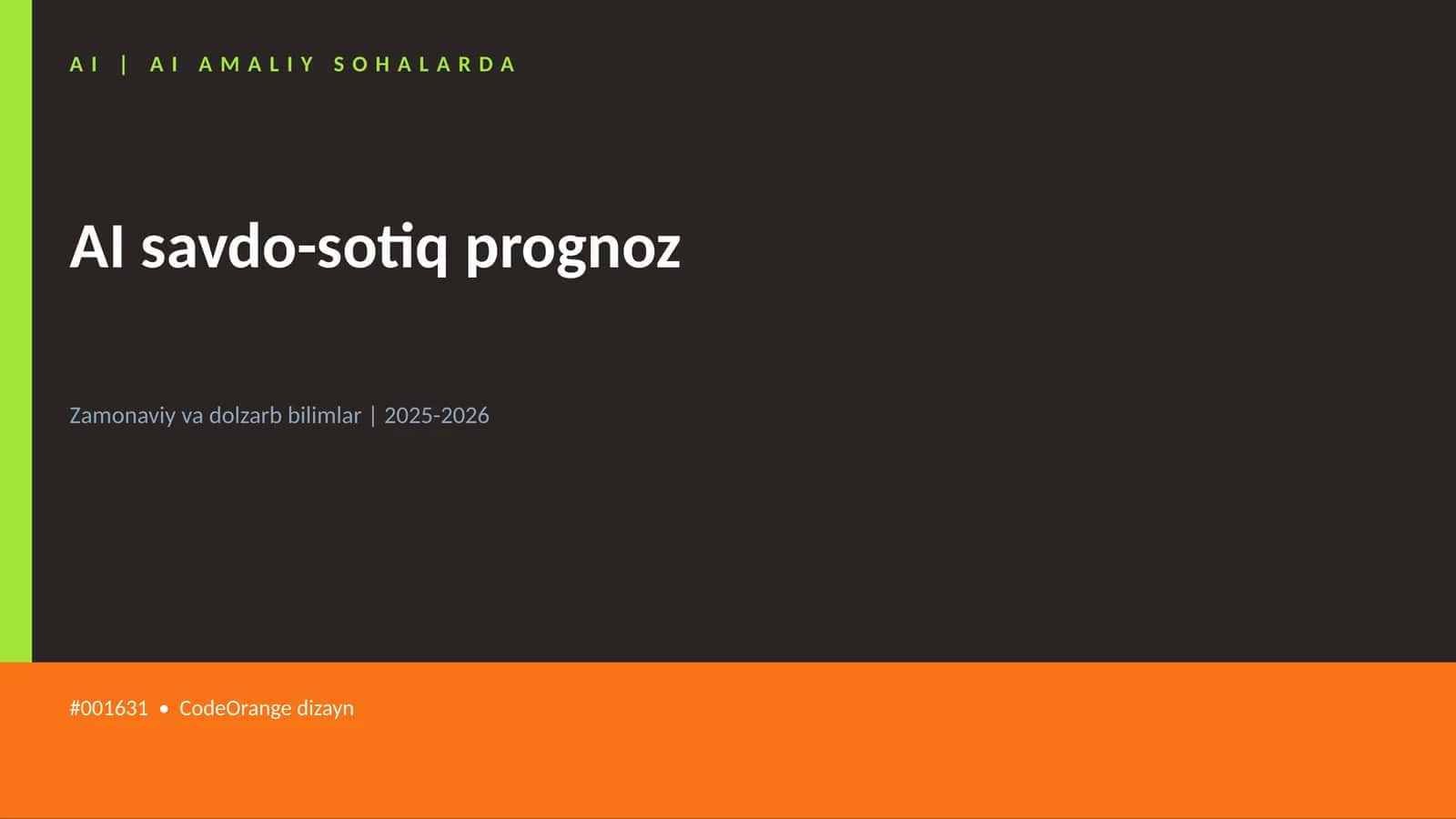 AI savdo-sotiq prognoz