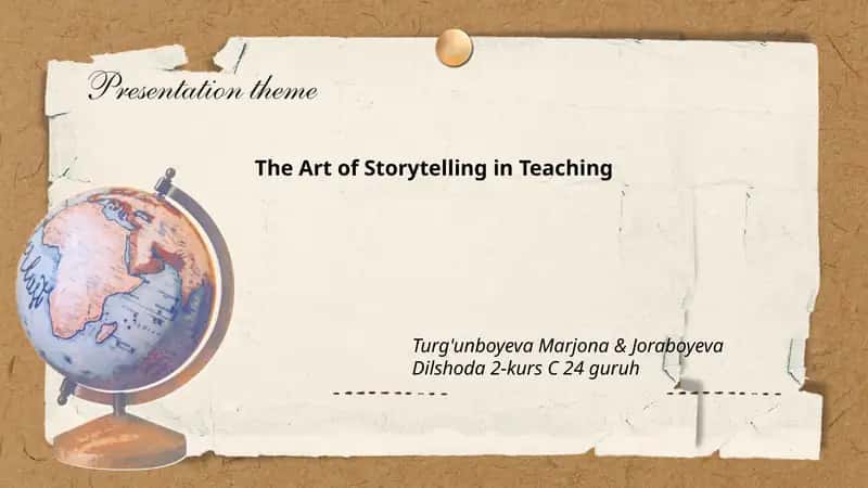The Art of Storytelling in Teaching