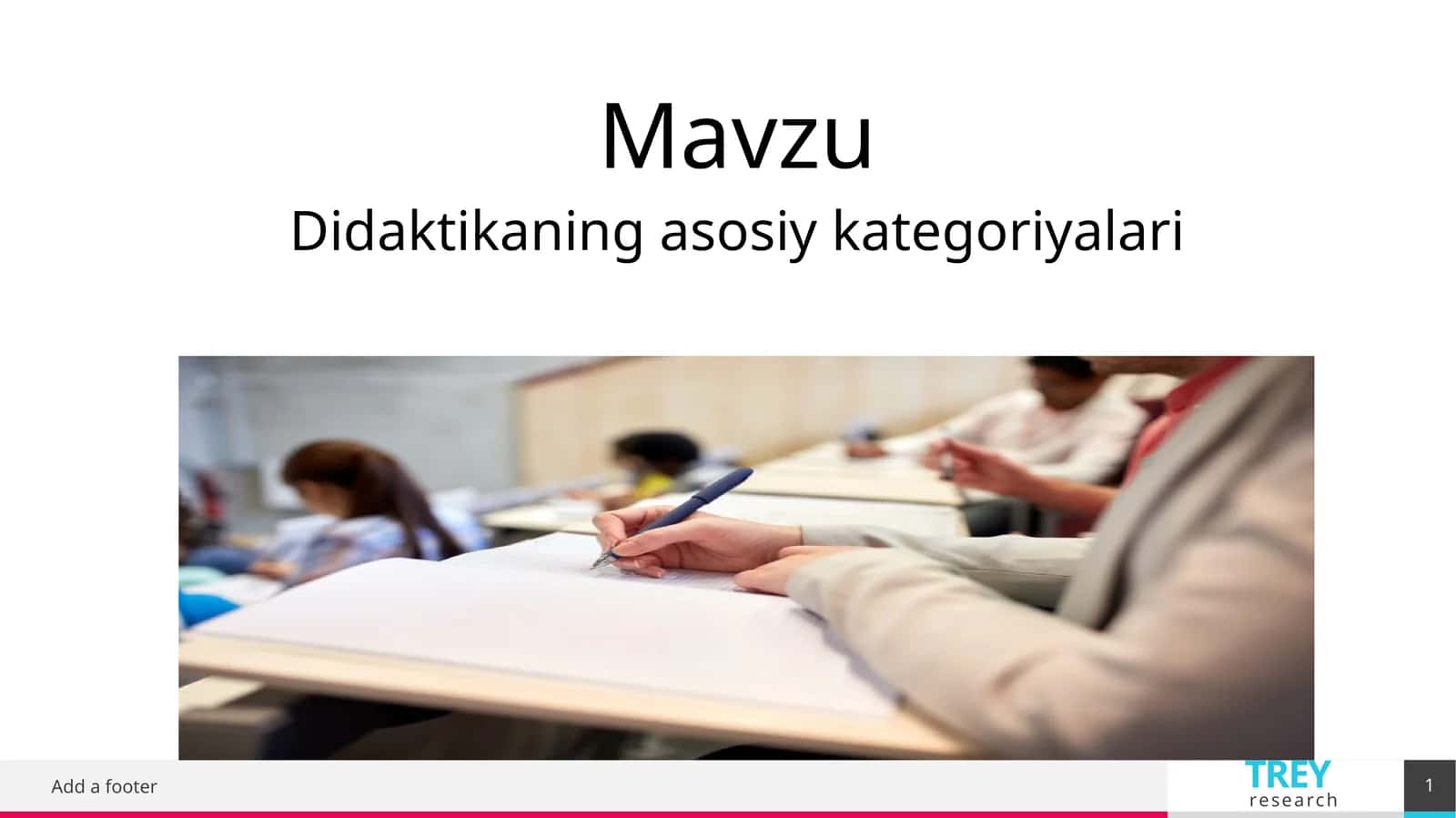 Didaktikaning asosiy kategoriyalari