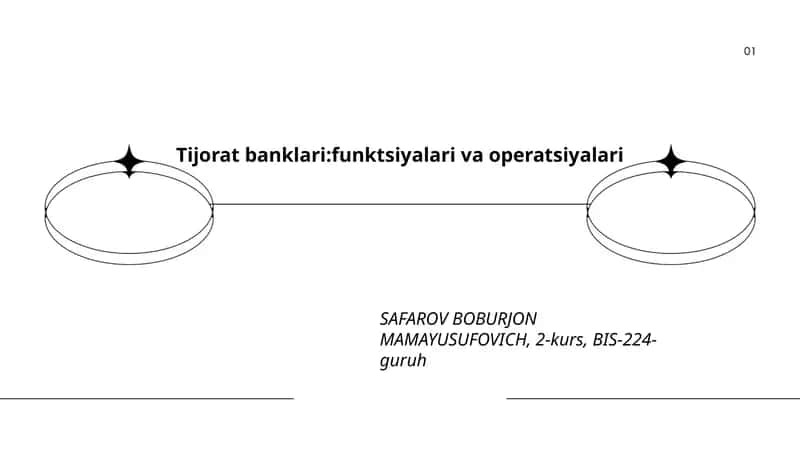 Tijorat banklari:funktsiyalari va operatsiyalari