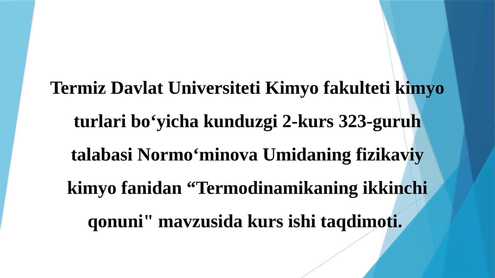Termodinamikaning ikkinchi qonuni