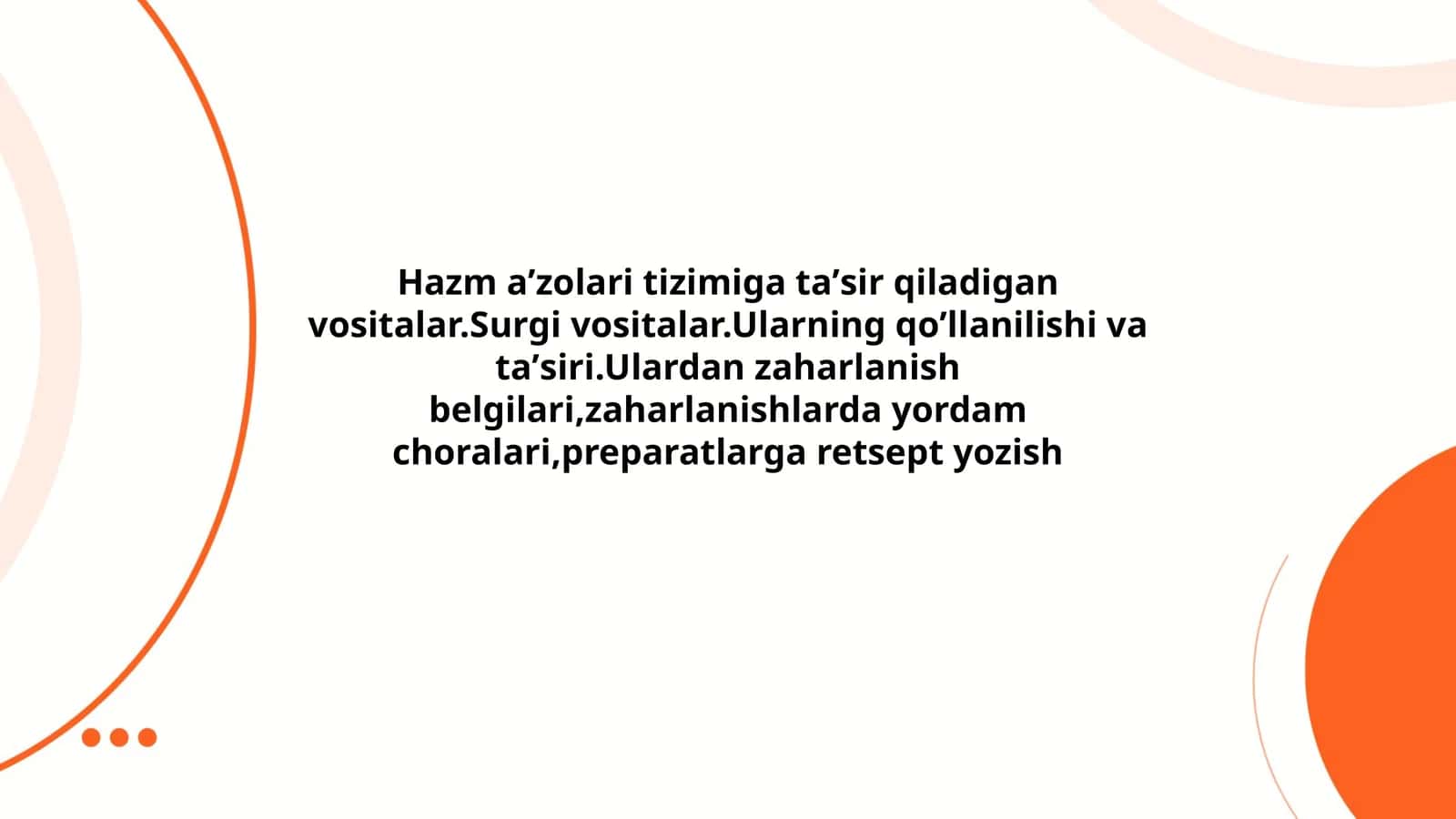 Taʼsir qiladigan vositalar va ulardan zaharlanish