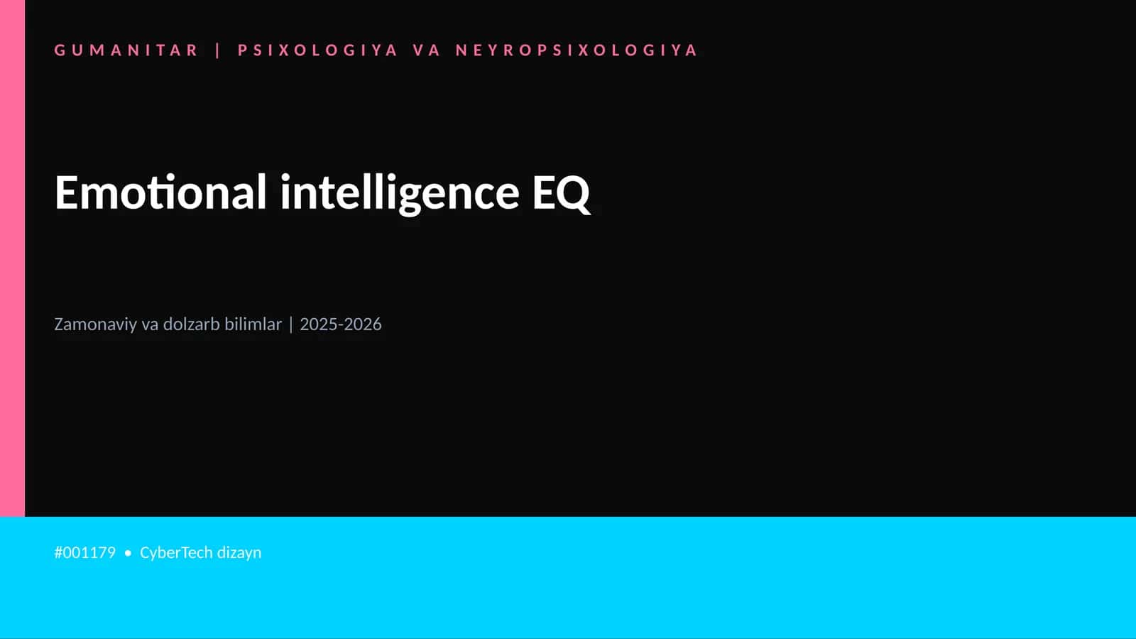 Emotional intelligence EQ