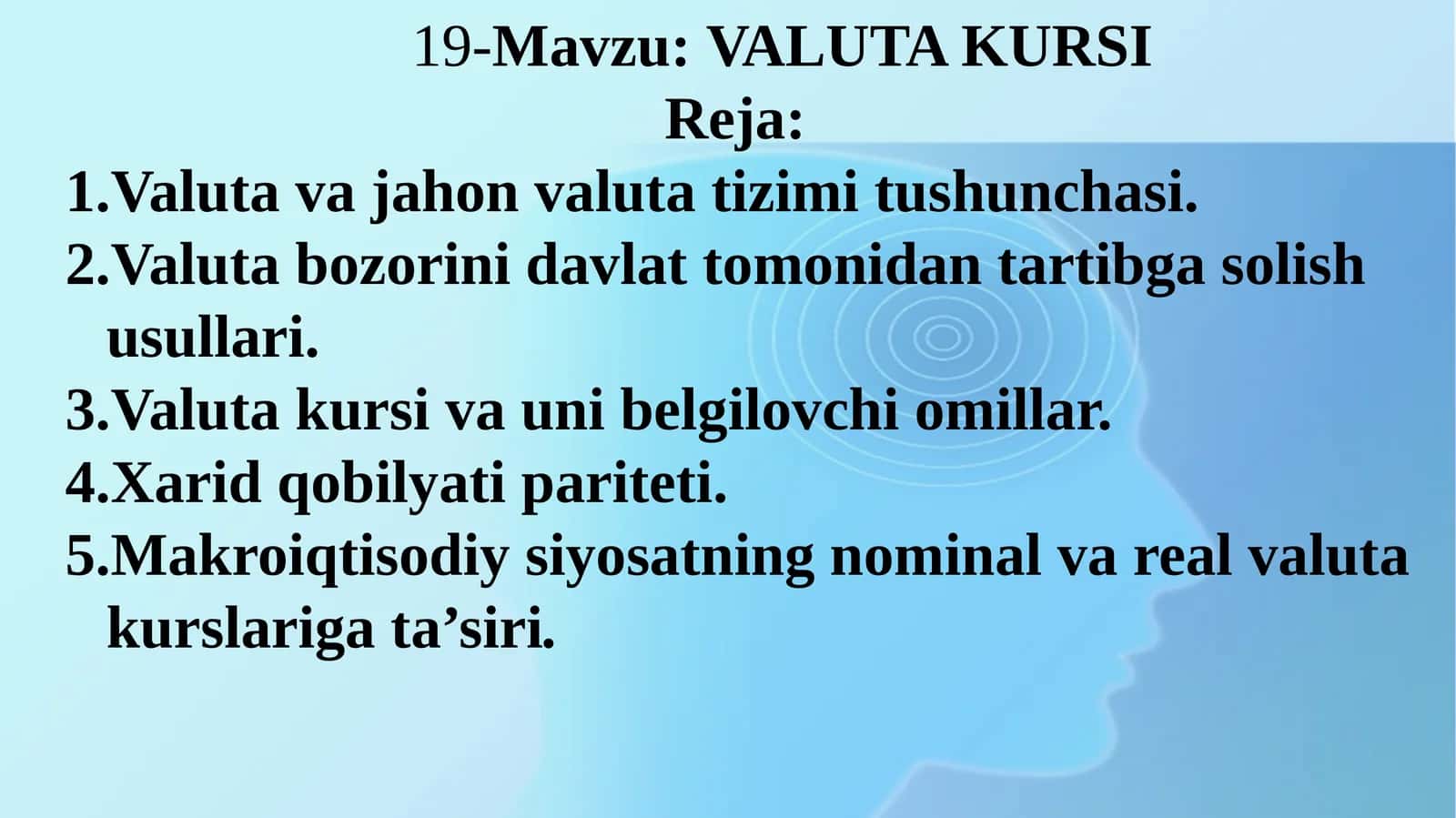 VALUTA KURSI