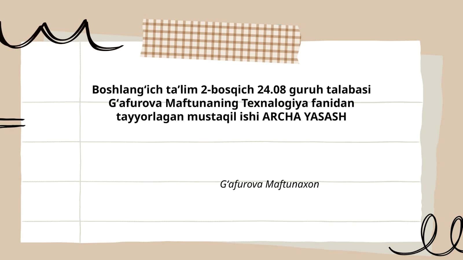 ARCHA YASASH