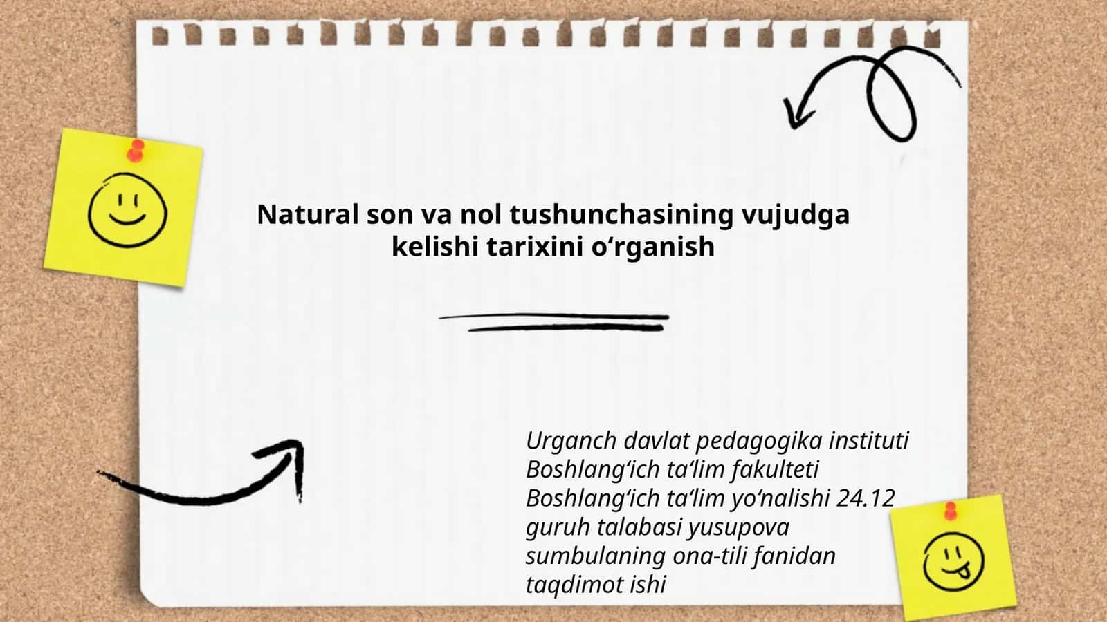 Natural son va nol tushunchasining vujudga kelishi tarixini oʻrganish
