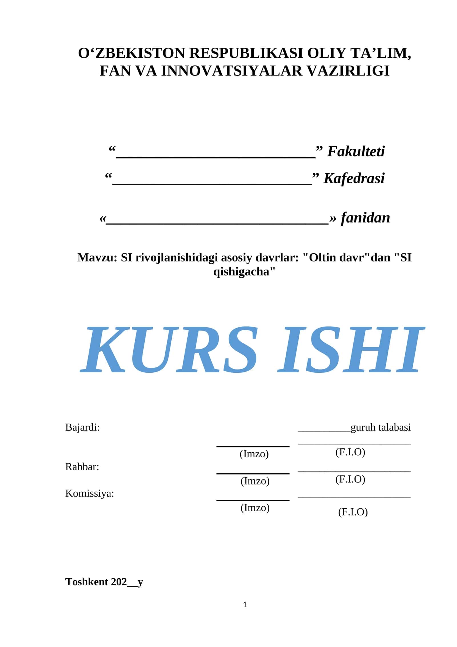 SI rivojlanishidagi asosiy davrlar: "Oltin davr"dan "SI qishigacha"