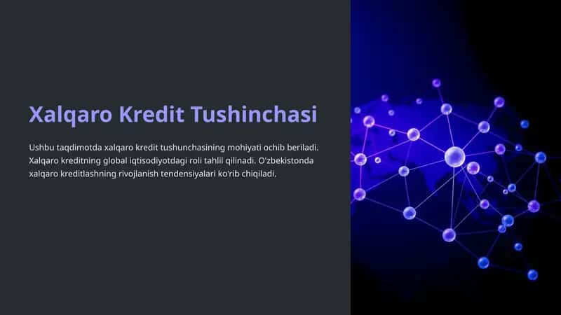 Xalqaro Kredit Tushunchasi