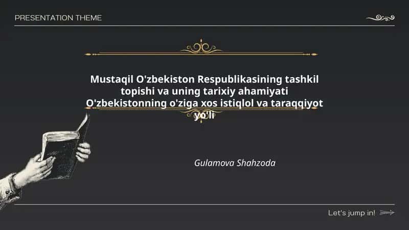 O'zbekiston Respublikasining Mustaqil Tashkil Topishi va Tarixiy Ahamiyati