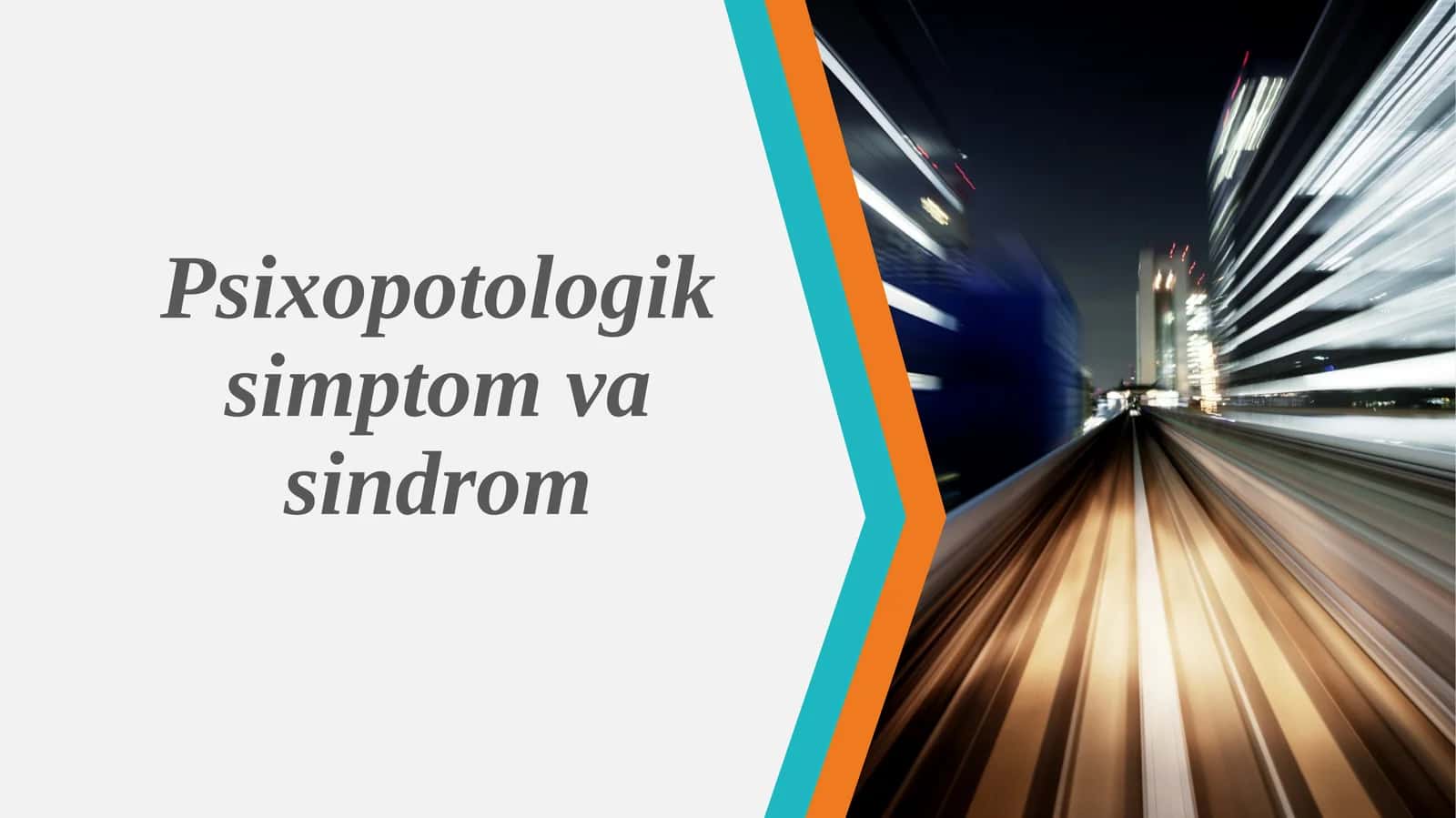 Psixopotologik simptom va sindrom
