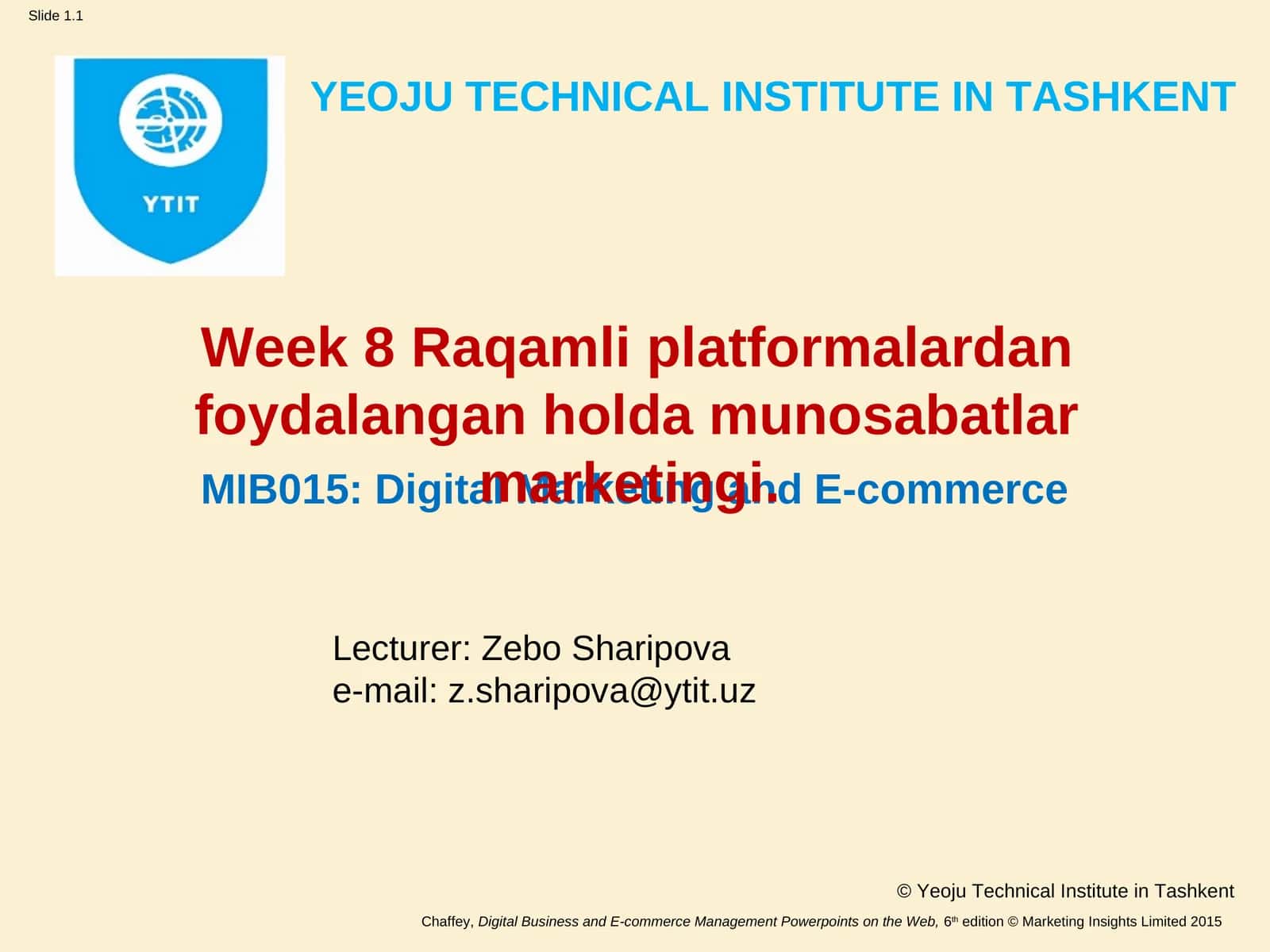 Raqamli platformalardan foydalangan holda munosabatlar marketingi