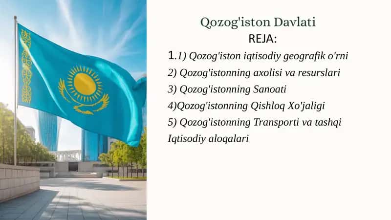 Qozog'iston Iqtisodiy Geografiyasi