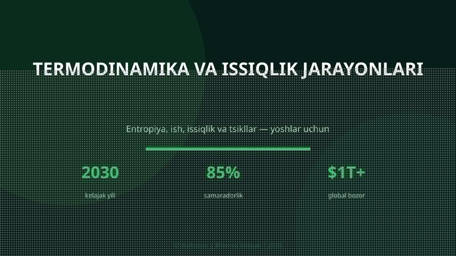 Termodinamika va issiqlik jarayonlari