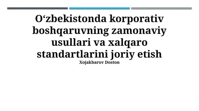 G20/OECD Korporativ boshqaruvning yaxshi amaliyotlari