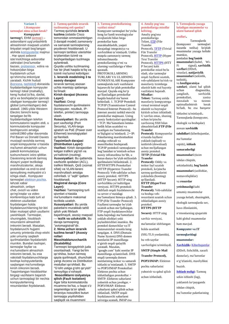 Kompyuter tarmoqlari