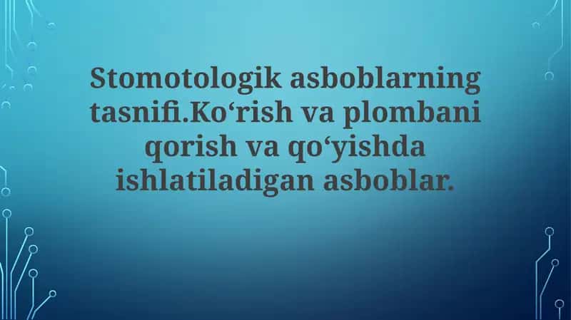 Tekshiruv asboblari