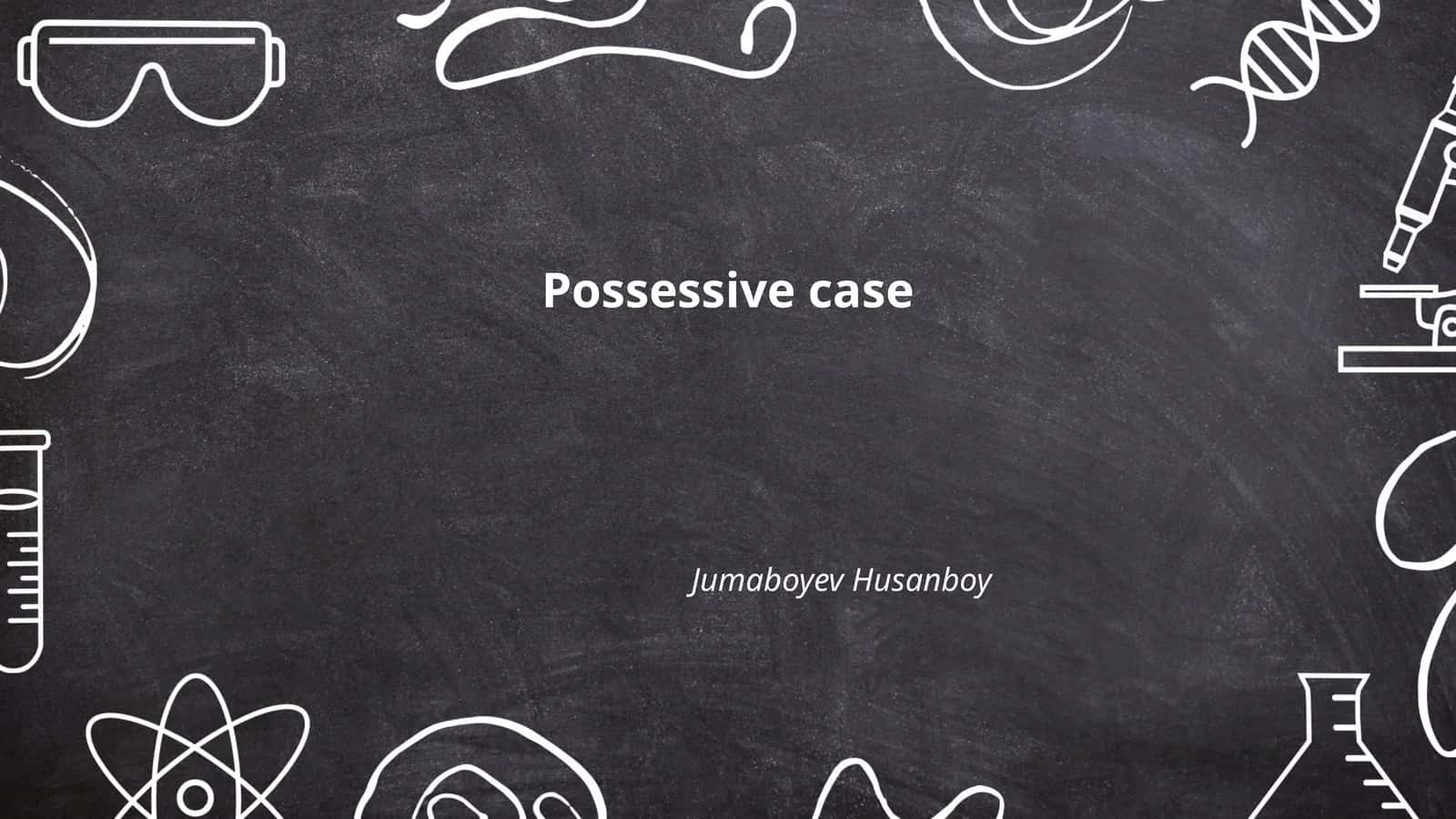 Possessive case
