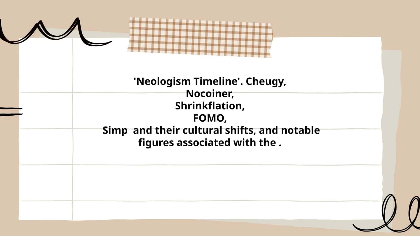 Neologism Timeline