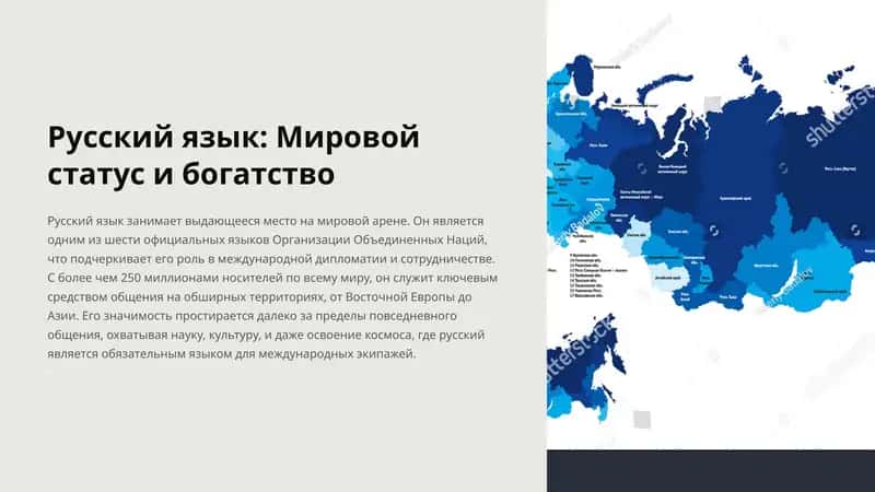 Русский язык: Мировой статус и богатство
