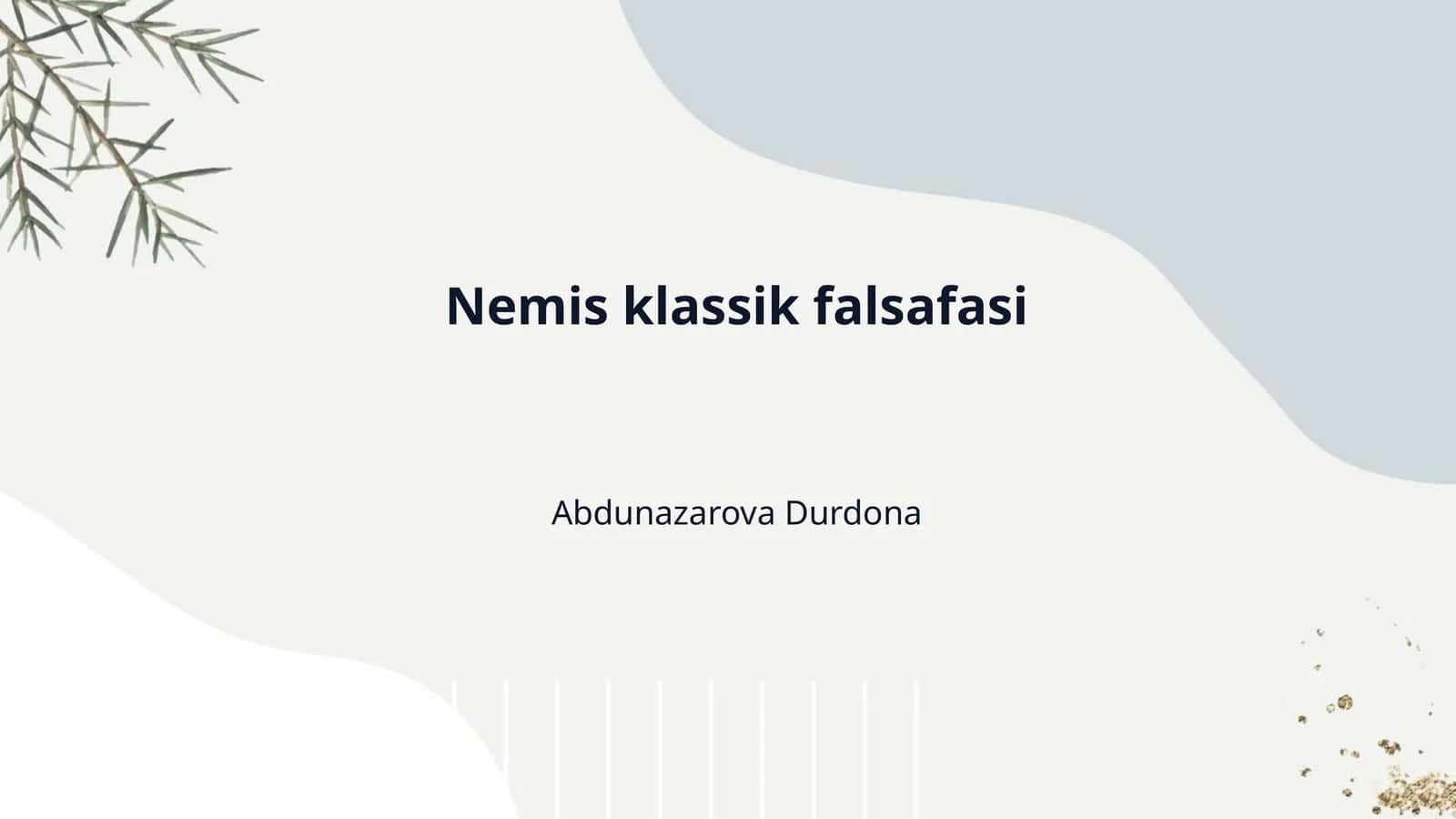 Nemis klassik falsafasi