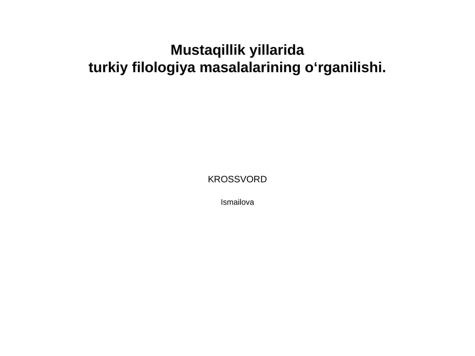 Mustaqillik yillarida