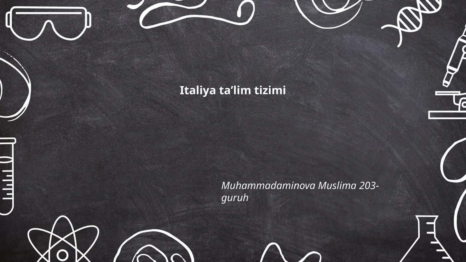 Italiya taʼlim tizimi