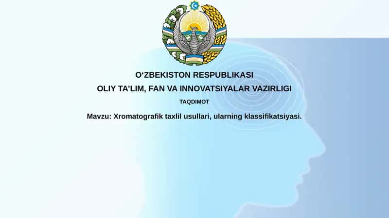Xromatografiktaxlilusullari,ularningklassifikatsiyasi