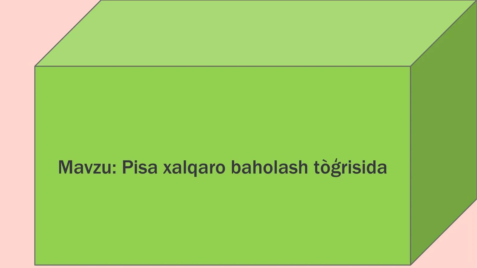 Pisa xalqaro baholash tòģrisida