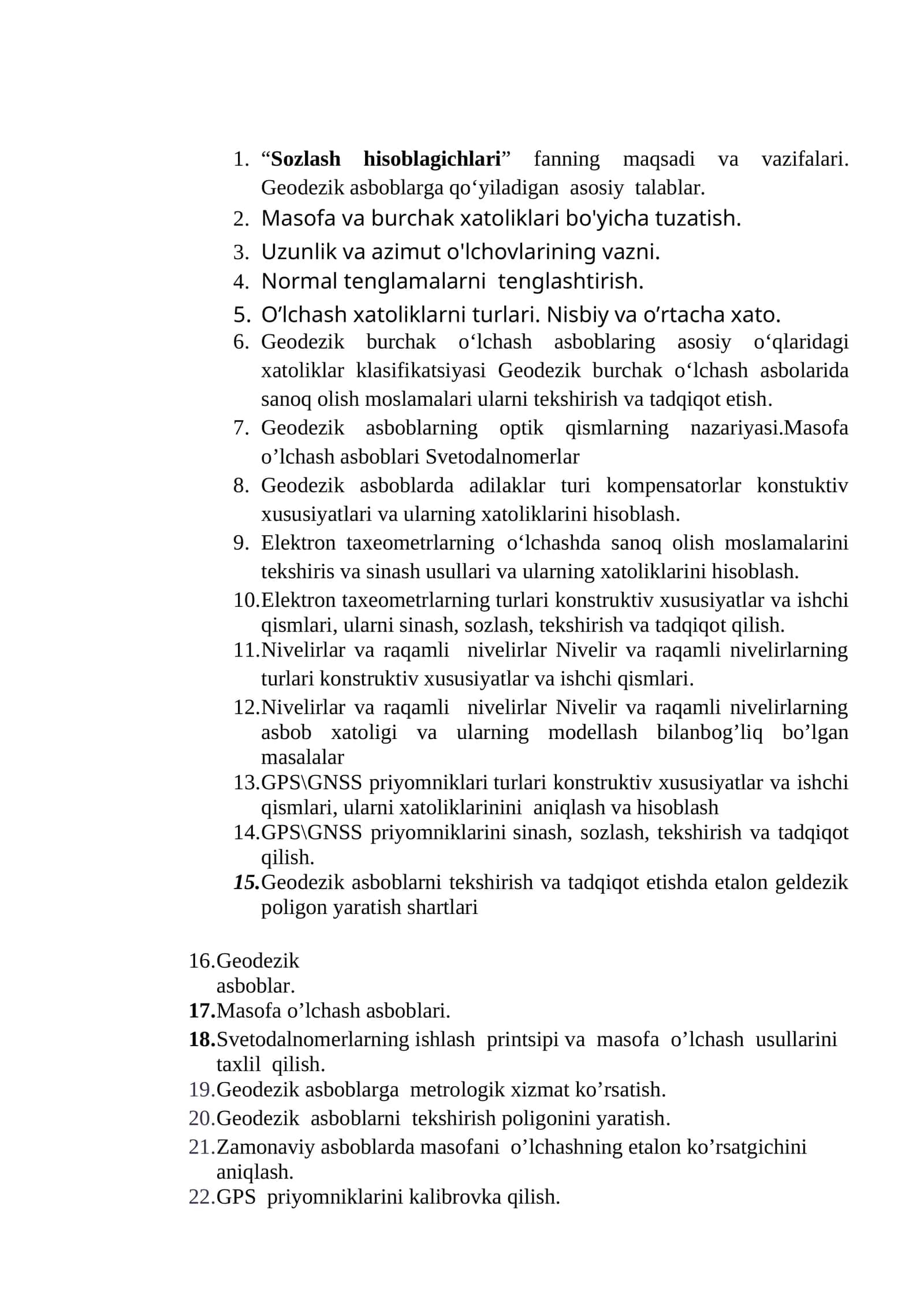 Geodezik asboblarning optik qismlarning nazariyasi.Masofa o’lchash asboblari Svetodalnomerlar
