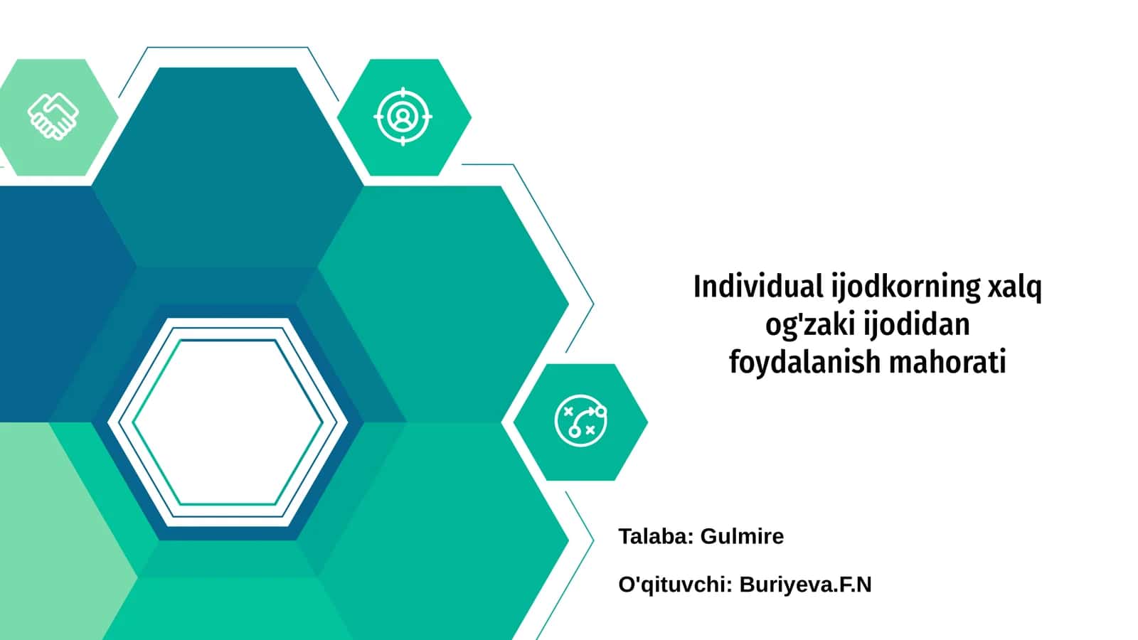 Xalq og'zaki ijodidan foydalanish mahorati