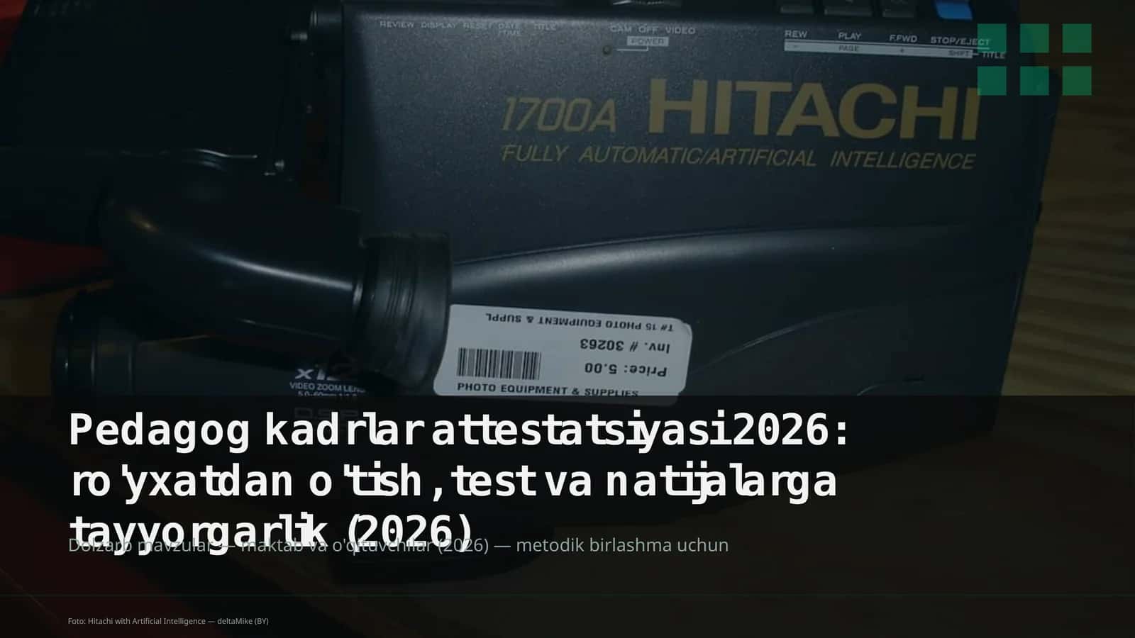 Pedagog kadrlar attestatsiyasi 2026