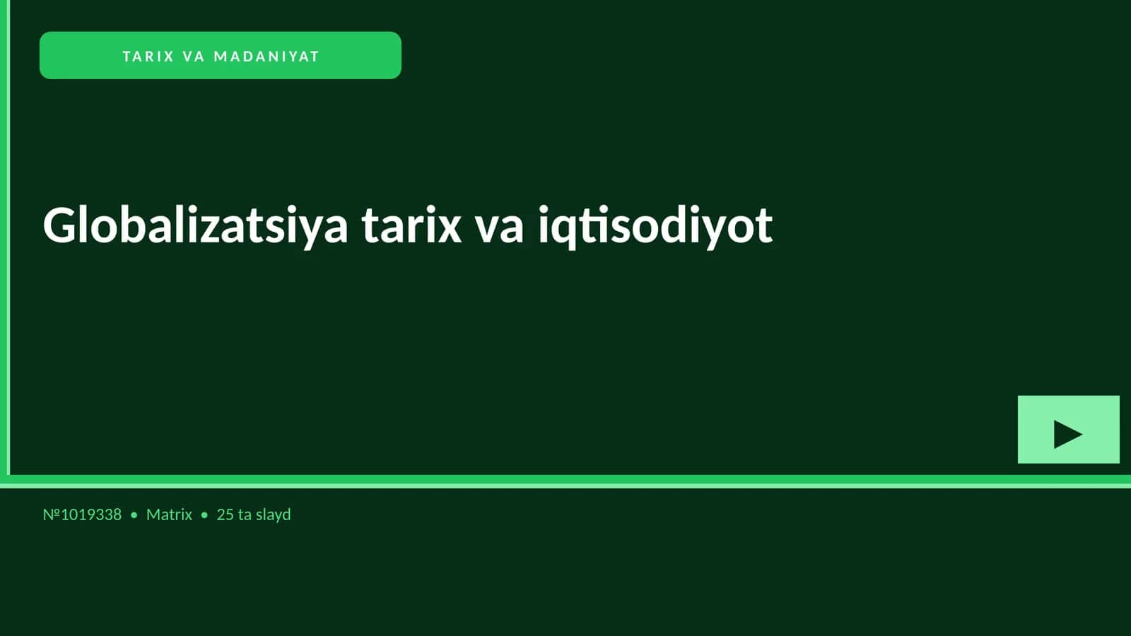 Globalizatsiya tarix va iqtisodiyot