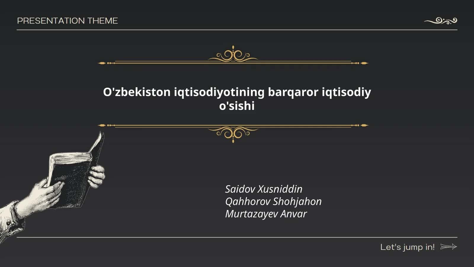 O'zbekiston iqtisodiyotining barqaror iqtisodiy o'sishi