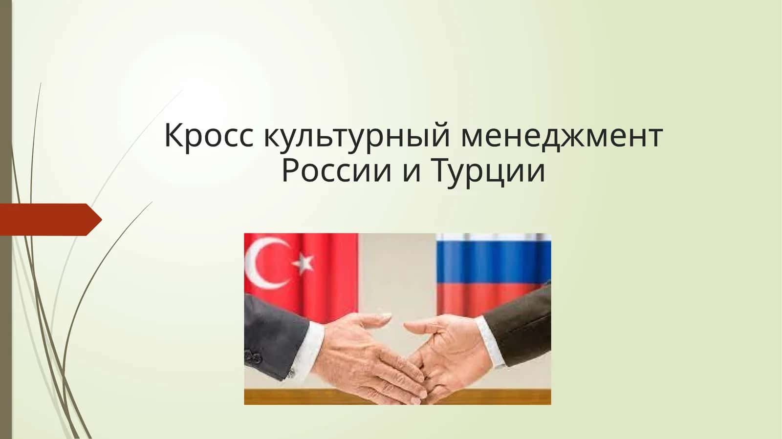 Кросс культурный менеджментРоссии и Турции