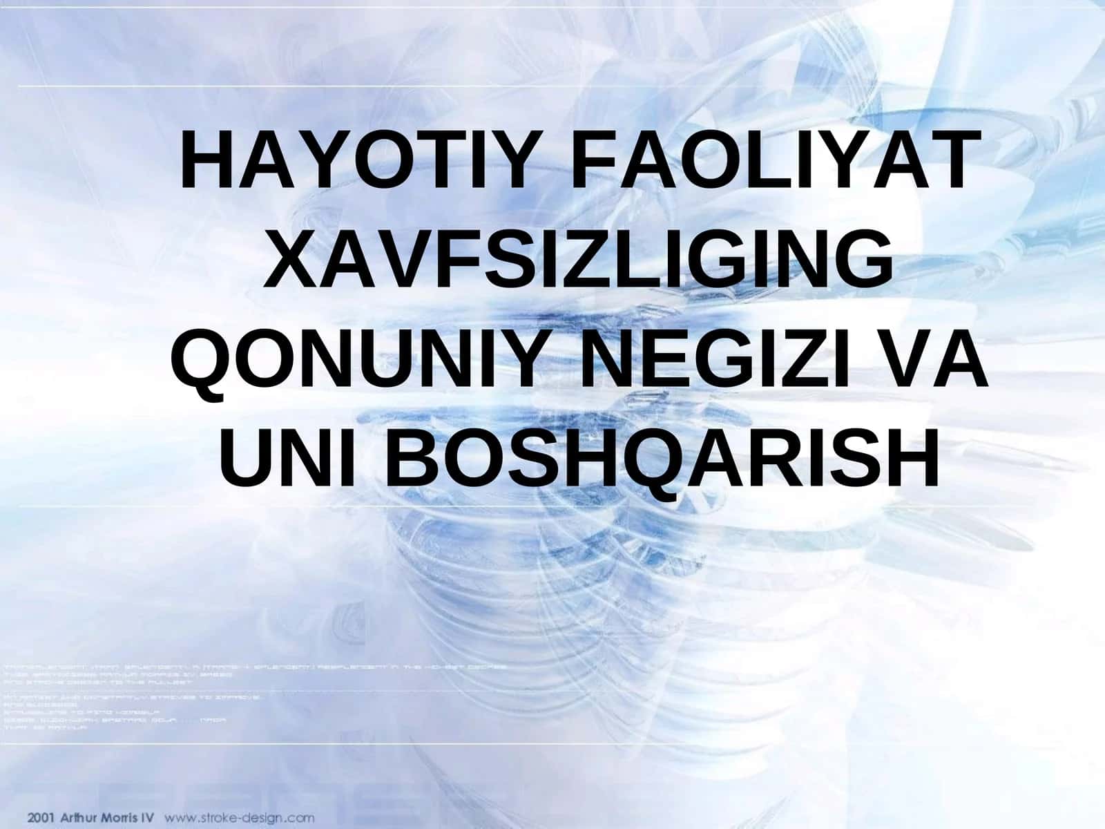 Hayotiy faoliyat xavfsizligi (HFX) fanining ahamiyati va uning tarkibi