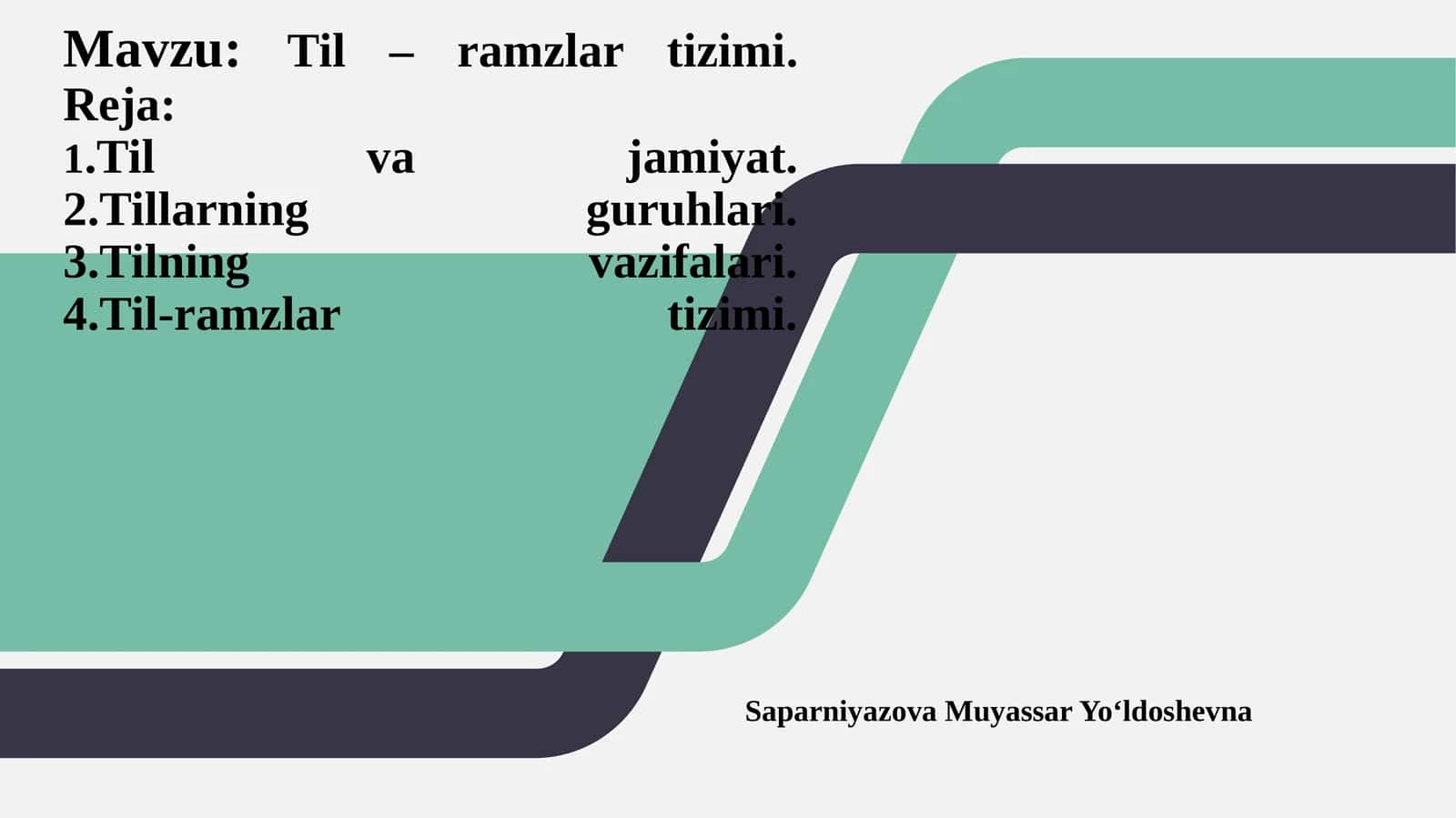 Til – ramzlar tizimi