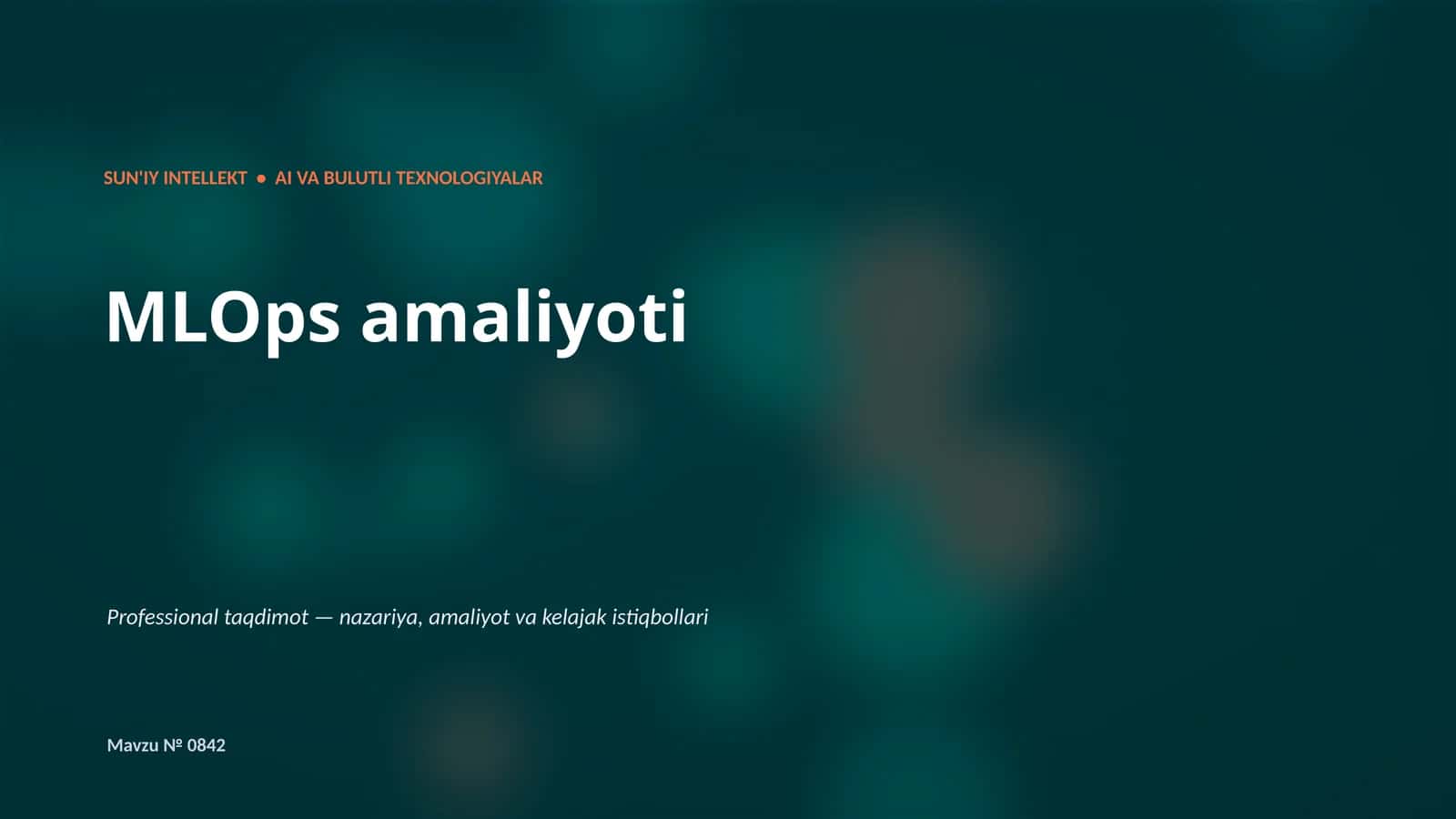 MLOps amaliyoti