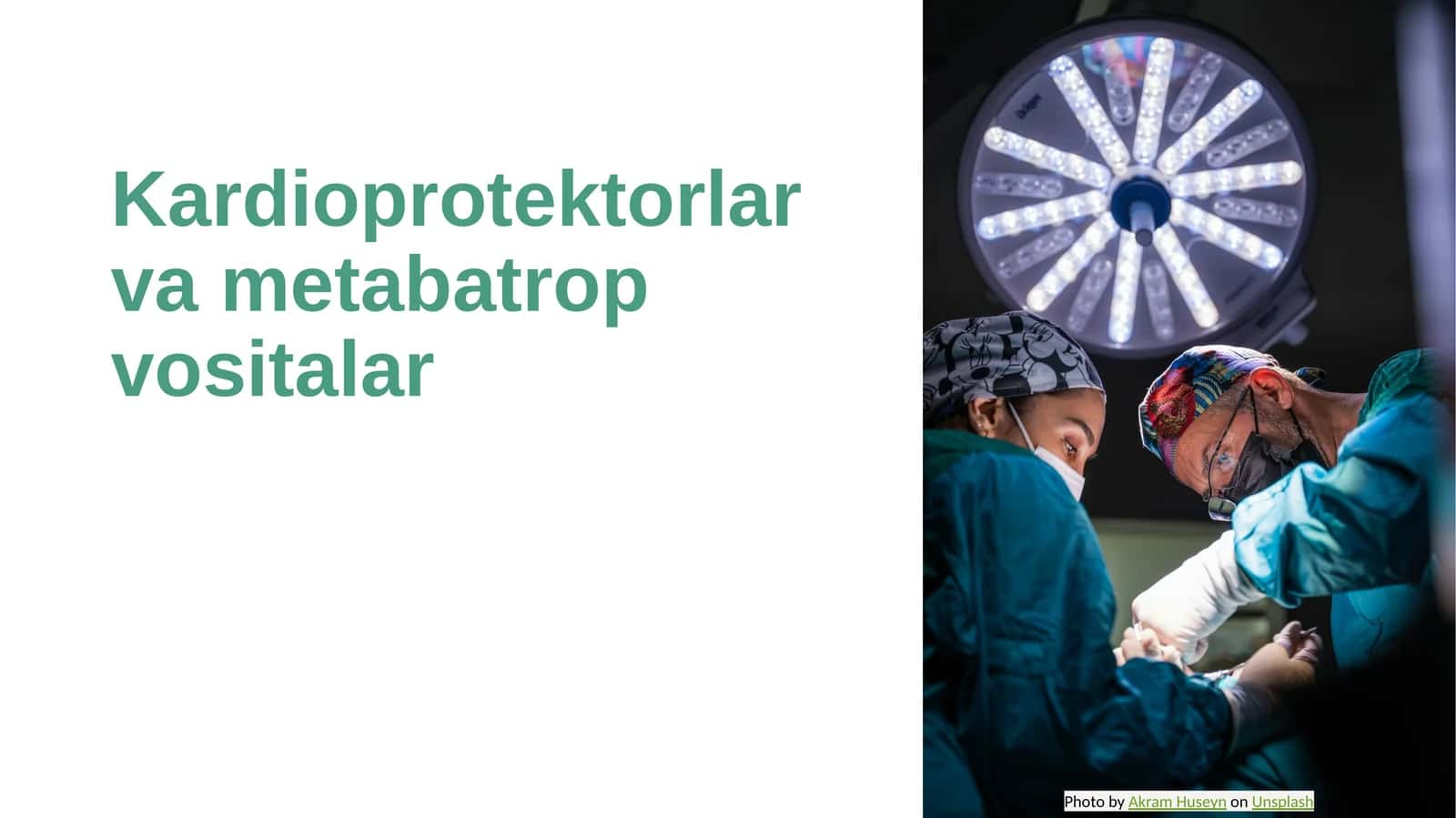 Kardioprotektorlar va metabatrop vositalar