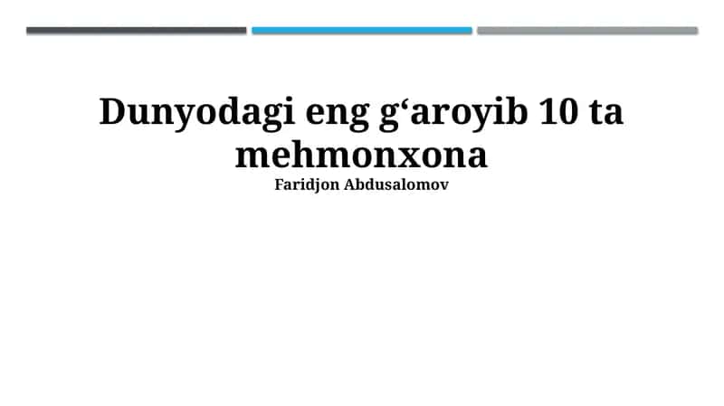 Mehmonxonalar
