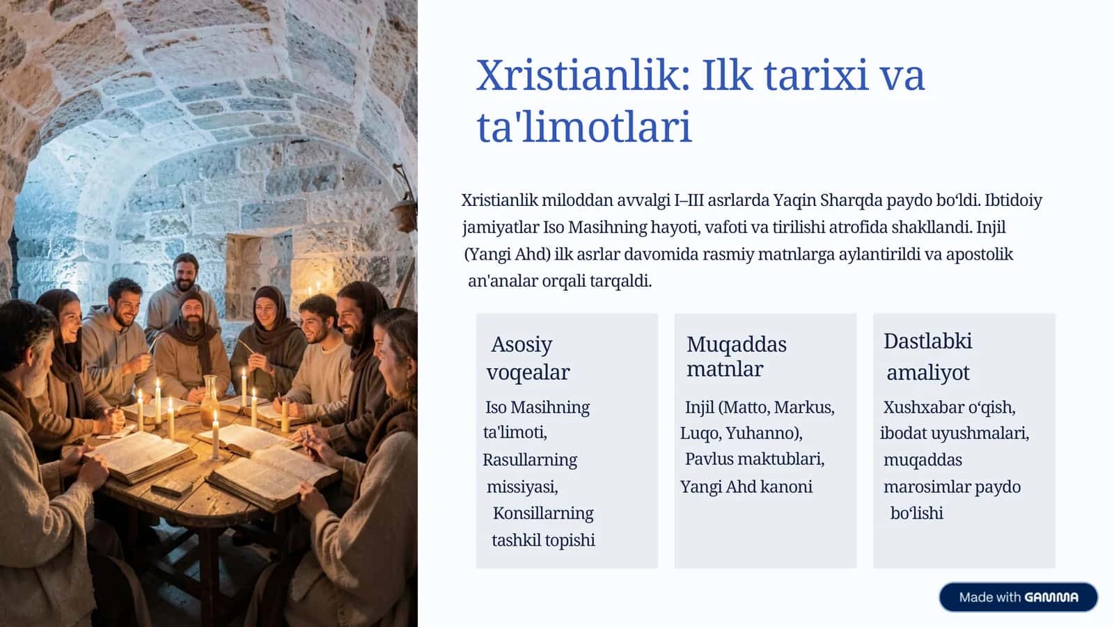 Xristianlik: Ilk tarixi va ta'limotlari