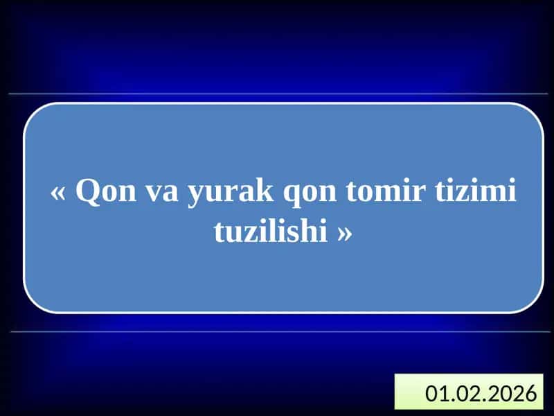 Qonvayurakqontomirtizimituzilishi